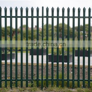 steel palisade fencing prices /palisade gate fence price