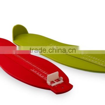 Set of 2 promotional customized logo plastic foot gauge foot measure device