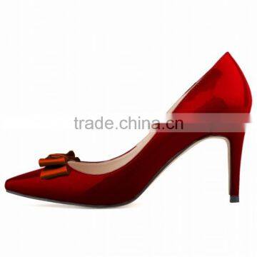 2017 Wholesale Size 35-42 Fashion Ladies Bow Pumps