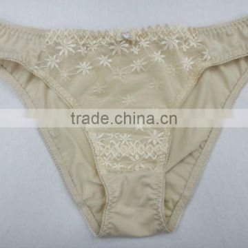 sexy women net transpraents panty with floral lace popular from fashion lady