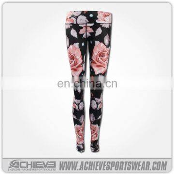 Ladies nylon and spandex yoga pants,fitness capris pants