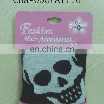 skull print accessories/skull chain/skull hair warp/skull belt