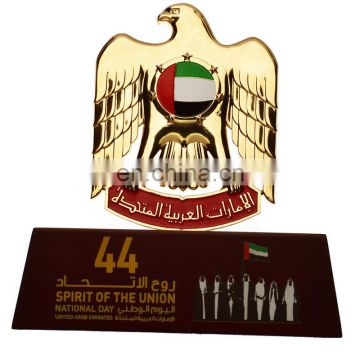 custom metal trophy stand for uae national day decoration