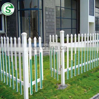 PVC Vinyl Decorative Modern Garden White/Green Picket Fence