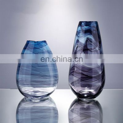 Guangdong Supplier Custom Eauropean Decortion Glass Vases Crystal Vases Luxury