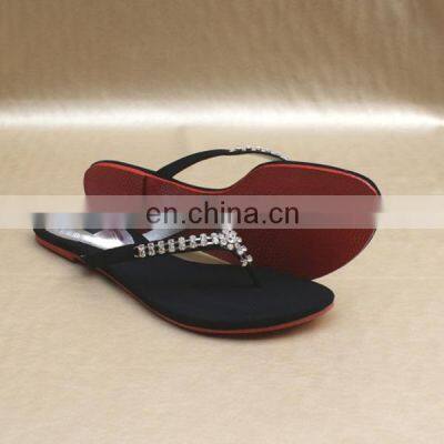 fancy jewelry flat ladies sandals women shoes