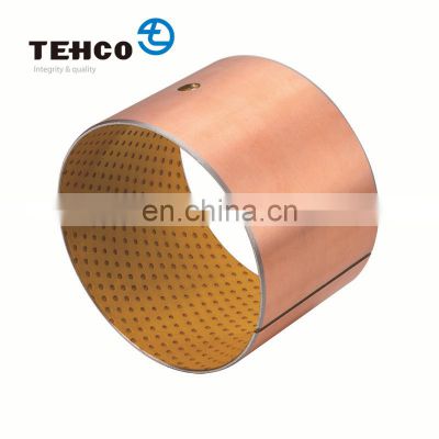 Vehicle and forming machine tool use wholesale Composite Metal Oil-free Sleeve DX Bushing with POM Boundary Lubricating bushing