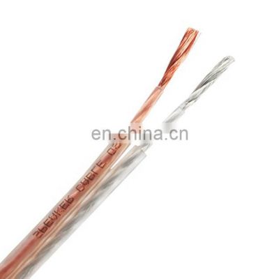 Factory Price 2 Pure Copper Double Parallel Cable Home Improvement Wires Audio Cable Speaker Cable