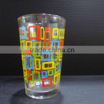 8oz fashion printed water glass cup