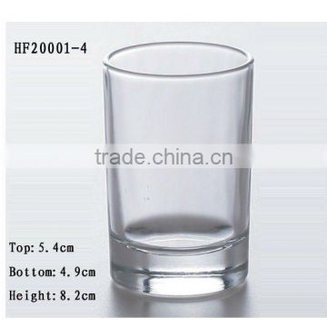 Cylindrical transparent glass tumbler series with flame polishing futher process