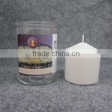 8 inches glass jar religious candle for wholesale