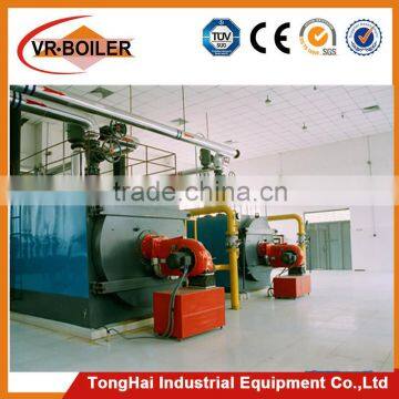 Oil gas fired horizontal style hot water boiler