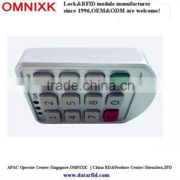 With competitive price abs material simple keypad swimming pool locker pw206