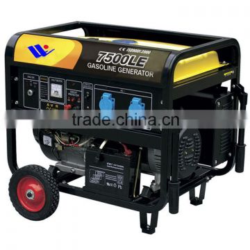 generator/air cooled generator set/petrol generator/portable generator/gasoline generating set/single wheel portable generator