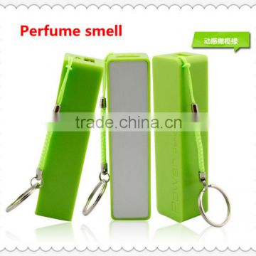 Perfume smell mobile power supply 2600mAh PB108 top supplier in shenzhen