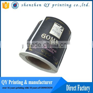 2016 hot strong adhesive packaging label sticker