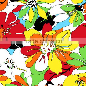 wholesale fashion african flower animal print t terry cloth polyester digital printed fabric