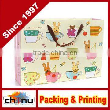 Art Paper White Paper Gift Shopping Promotion Bag (210066)