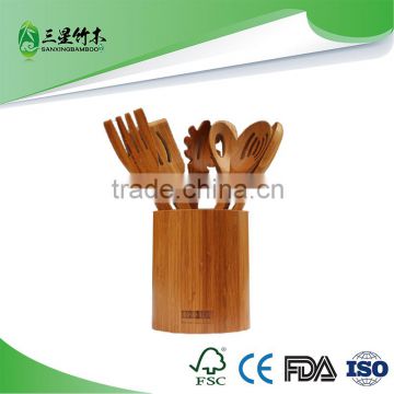 Bamboo salad tools serving hands Bamboo salad hands set