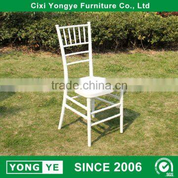 White resin stacking chair chiavari chair for wedding party