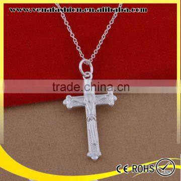 silver plated jewelry cheap western silver cross necklace