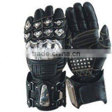 DL-1480 Leather Motorbike Racing Gloves, Racing Garments