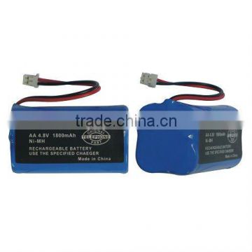 AA4.8V 1800mA Ni-MH Rechargeable Battery Pack