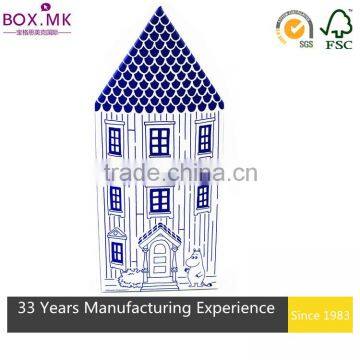 Hot Sale Promotion House Shape Flat Pack Gift Box