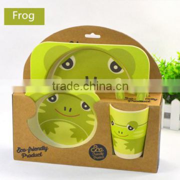 Frog shape melamine children dinner set