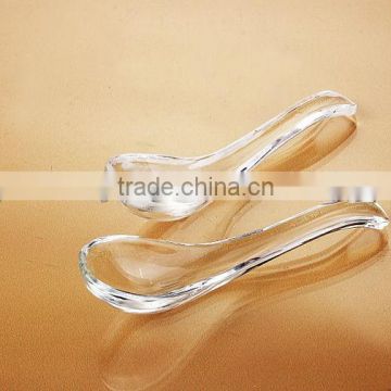 New arrival crystal glass soup spoon scoop dipper for nice gift(R-2004