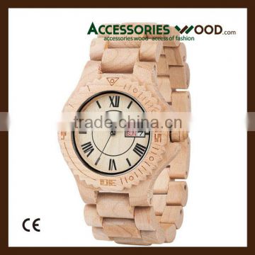 Wholesale custom wooden watch for unisex with gift box
