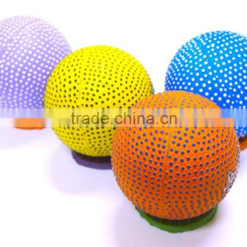 2016 New product- high bounce ball with spot, bump ball, tow color bump ball