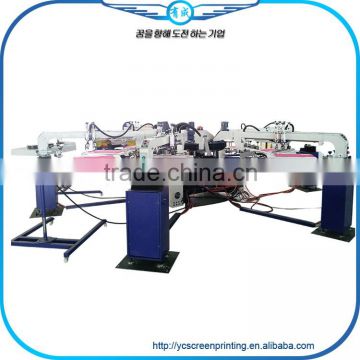 Youcheng 6 Color Automatic Rotary Label Silk Screen Printing Machine Prices