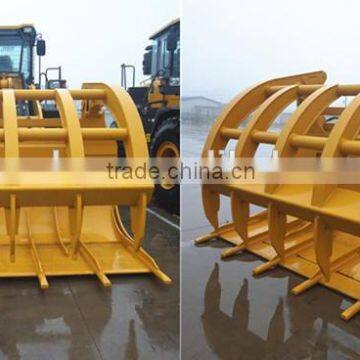 SDLG Wheel Loader Attachment Grasp Fork, Grass Grapple for sale