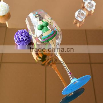 Party use Crystal Christmas white wine glass cup from Bengbu Cattelan Glassware Factory