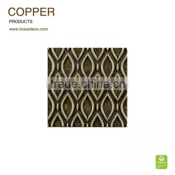 100*100mm solid brass material BT1010-29 decorative brass floor tile