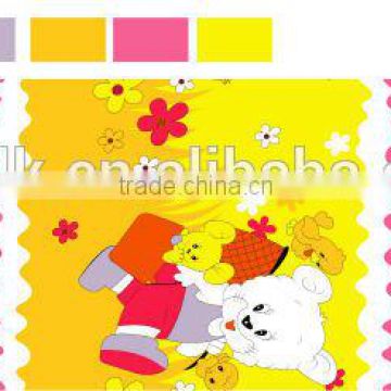 65gsm/230cm brushed bed sheet fabric for children