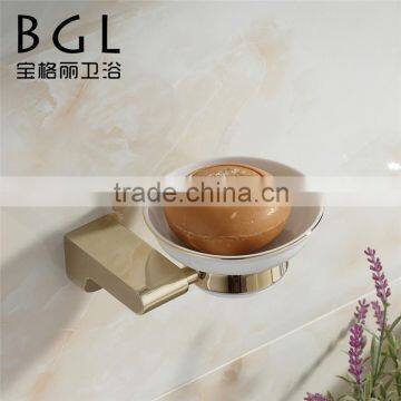 ceramic cup for shower roome zine alloy gold finishing dish soap