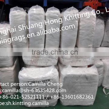100% cotton white wiping waste for cotton swabs