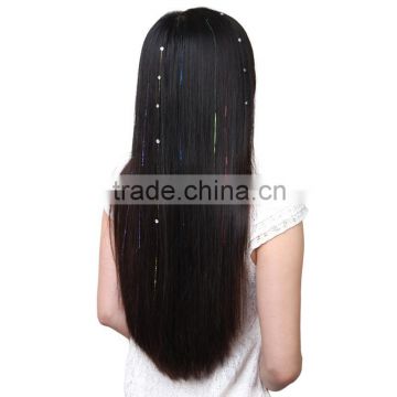 Hot Sale Sparkling Hair Tinsel Extensions Strands