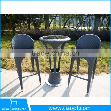 Durable outdoor types of rattan table