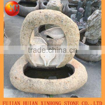 natural stone garden water fountain