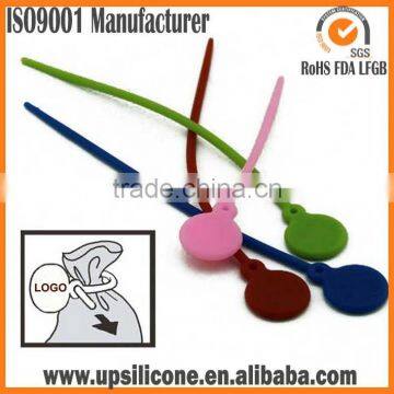 BPA Free new silicone releasable tie wrap