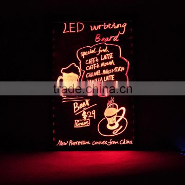 Hot sale China alibaba low price led writing board, 60*80cm, bright lighting.