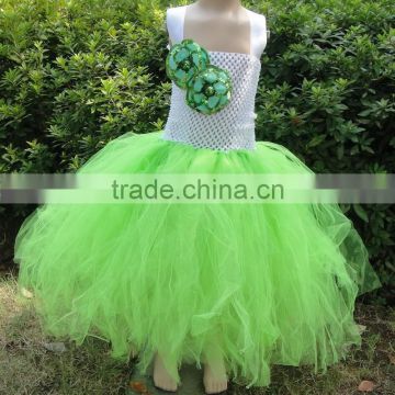 Wholesale Green Tutu Dress Crochet Top Tutus for Girls