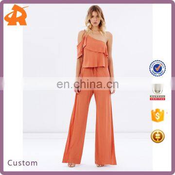 New Design Loose Jumpsuit Women Plus Size One-shoulder For Women 2017