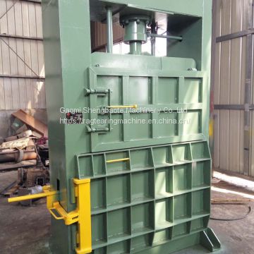 cotton fiber hydraulic baling machine with double doors