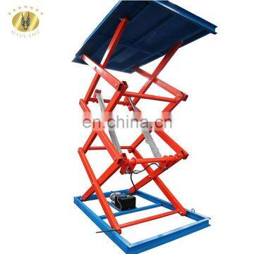 7LSJG Shandong SevenLift 1.5 ton 4 stop warehouse hydraulic tail mini scissor elevator lift