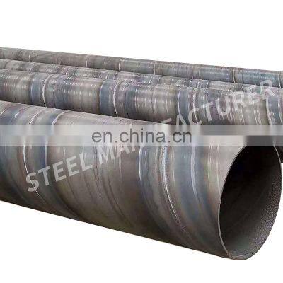 1400mm api 5l black plainted carbon spiral welded steel pipes