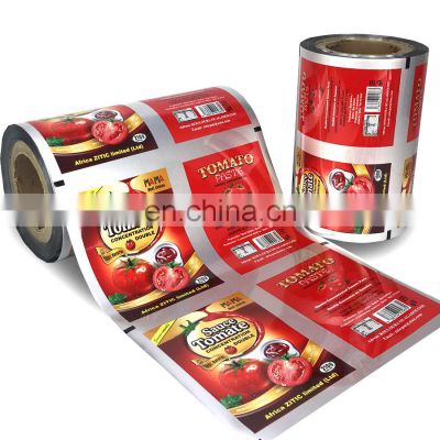 Tomato sauce packaging retort pouch for food 121 degrees High temperature cooking liquid aluminum roll film